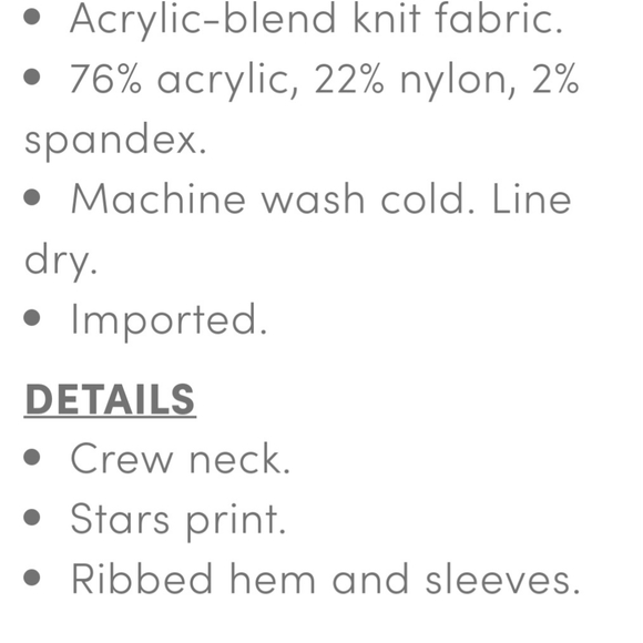 Torrid NWT 2X Crew Neck Grey Star Sweater - Picture 5 of 6